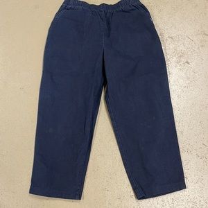 CHIC Black Elastic Waist Cotton Mom Jeans 12 Petite